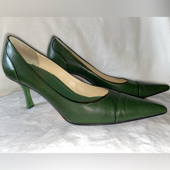 Gucci Green Leather Heels - Picture 3 of 7